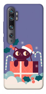 Чохол Christmas cat для Xiaomi Mi Note 10