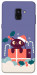 Чехол Christmas cat для Galaxy A8 (2018)