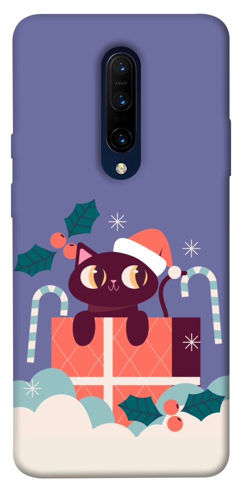 Чохол Christmas cat для OnePlus 7 Pro