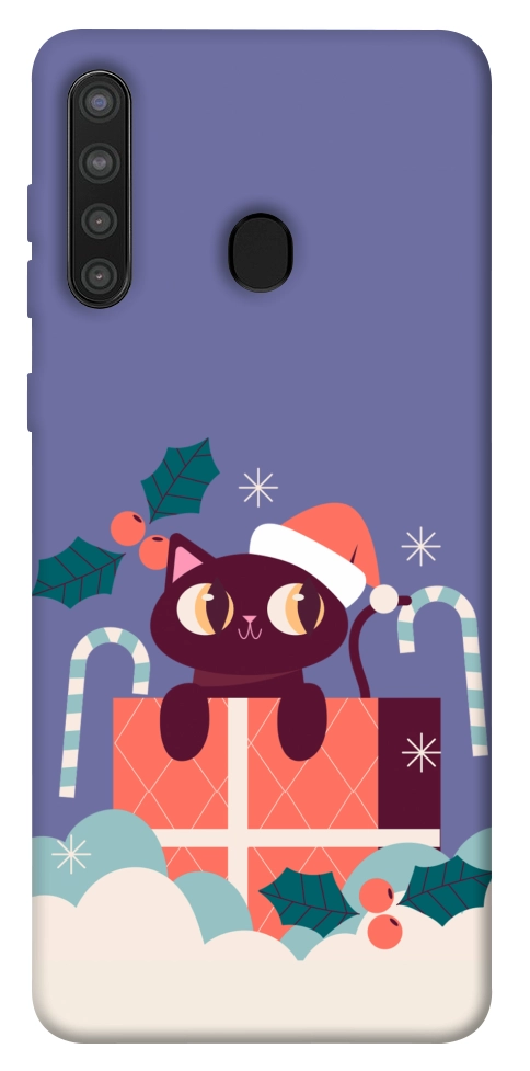 Чехол Christmas cat для Galaxy A21