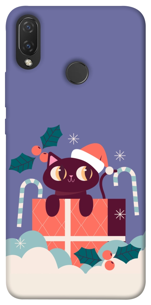 Чохол Christmas cat для Huawei Nova 3i