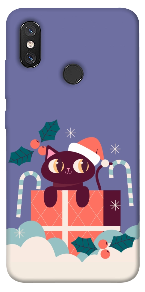 Чохол Christmas cat для Xiaomi Mi 8