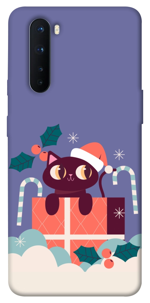 Чохол Christmas cat для OnePlus Nord