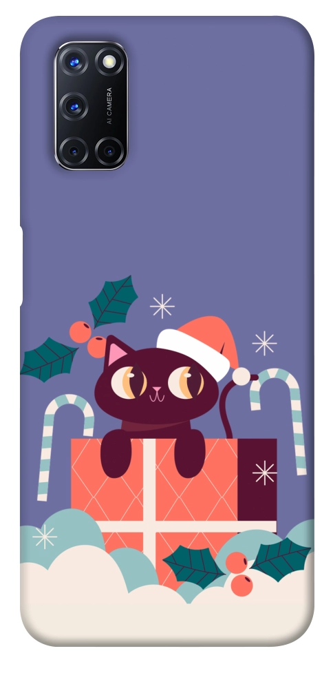 Чохол Christmas cat для Oppo A92