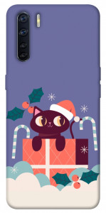 Чохол Christmas cat для Oppo A91