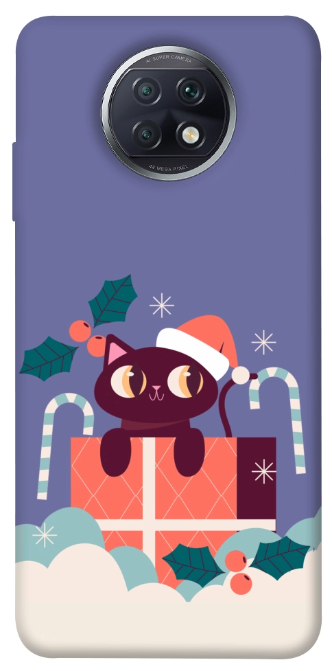 Чохол Christmas cat для Xiaomi Redmi Note 9T