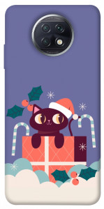 Чохол Christmas cat для Xiaomi Redmi Note 9T