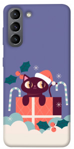 Чехол Christmas cat для Galaxy S21