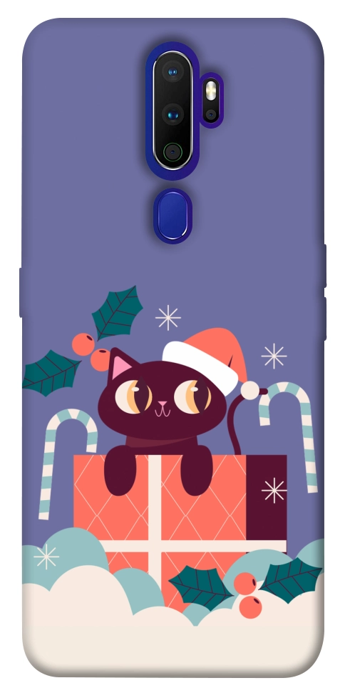 Чохол Christmas cat для Oppo A9 (2020)