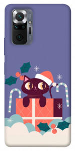 Чохол Christmas cat для Xiaomi Redmi Note 10 Pro