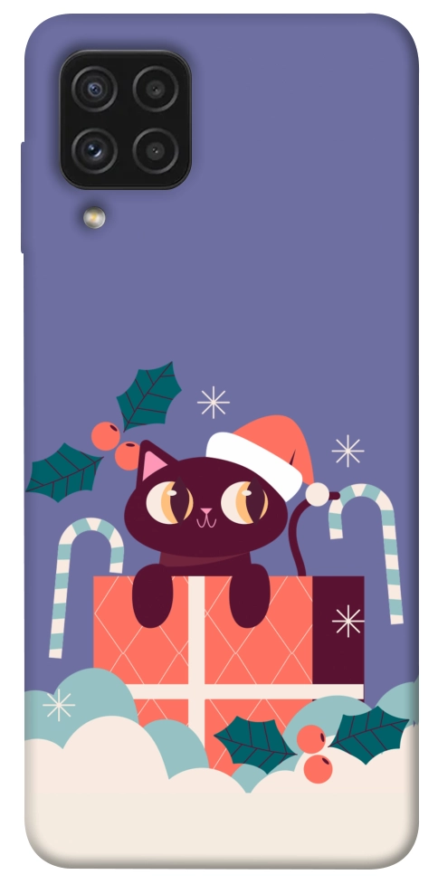 Чехол Christmas cat для Galaxy A22 4G