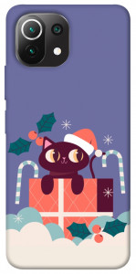 Чохол Christmas cat для Xiaomi Mi 11 Lite