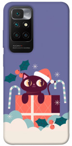 Чохол Christmas cat для Xiaomi Redmi 10