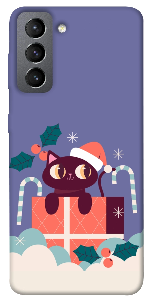 Чехол Christmas cat для Galaxy S21 FE