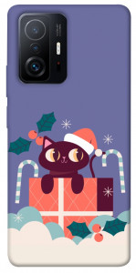 Чохол Christmas cat для Xiaomi 11T