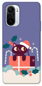 Чохол Christmas cat для Xiaomi Poco F3