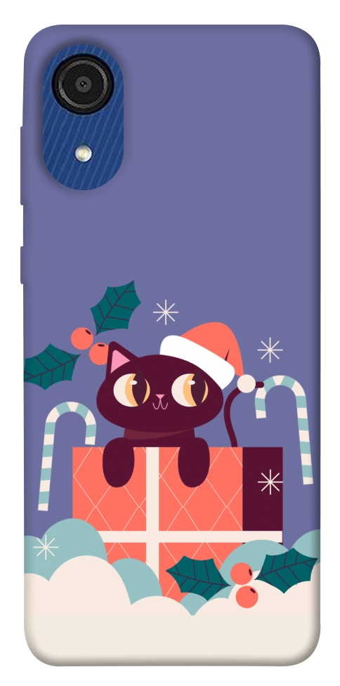 Чохол Christmas cat для Galaxy A03 Core