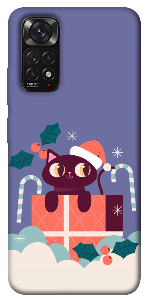 Чехол Christmas cat для Xiaomi Redmi Note 11 (Global)