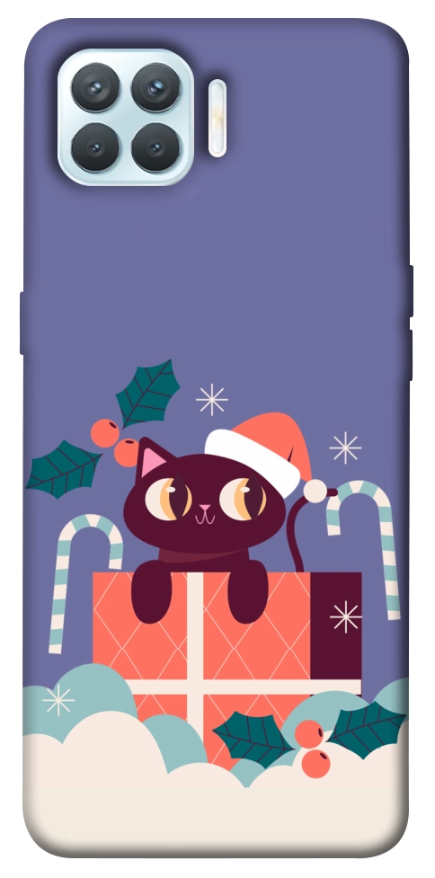 Чехол Christmas cat для Oppo F17 Pro