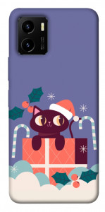 Чохол Christmas cat для Vivo Y15s