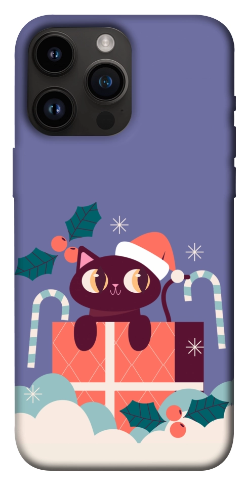 Чехол Christmas cat для iPhone 14 Pro Max