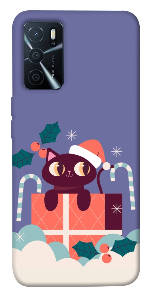 Чехол Christmas cat для Oppo A16