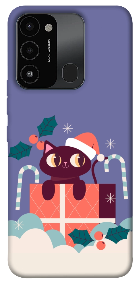 Чехол Christmas cat для TECNO Spark 8C