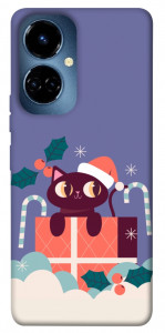 Чохол Christmas cat для TECNO Camon 19 Pro (CI8n)