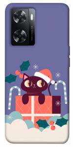 Чехол Christmas cat для Oppo A57s