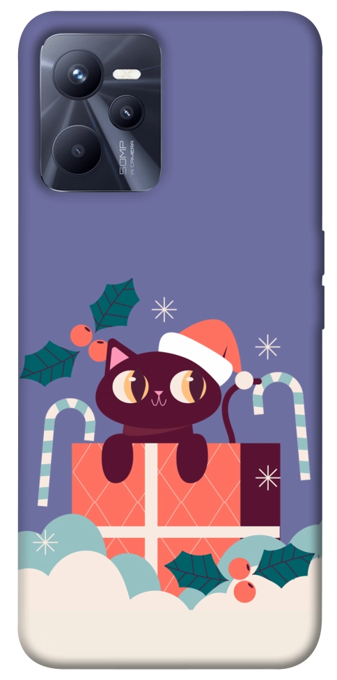 Чохол Christmas cat для Realme C35