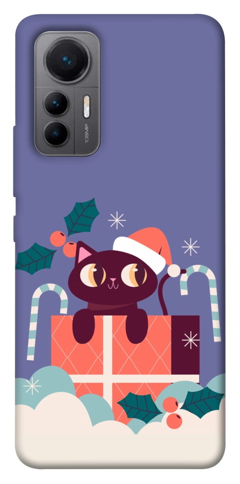 Чохол Christmas cat для Xiaomi 12 Lite