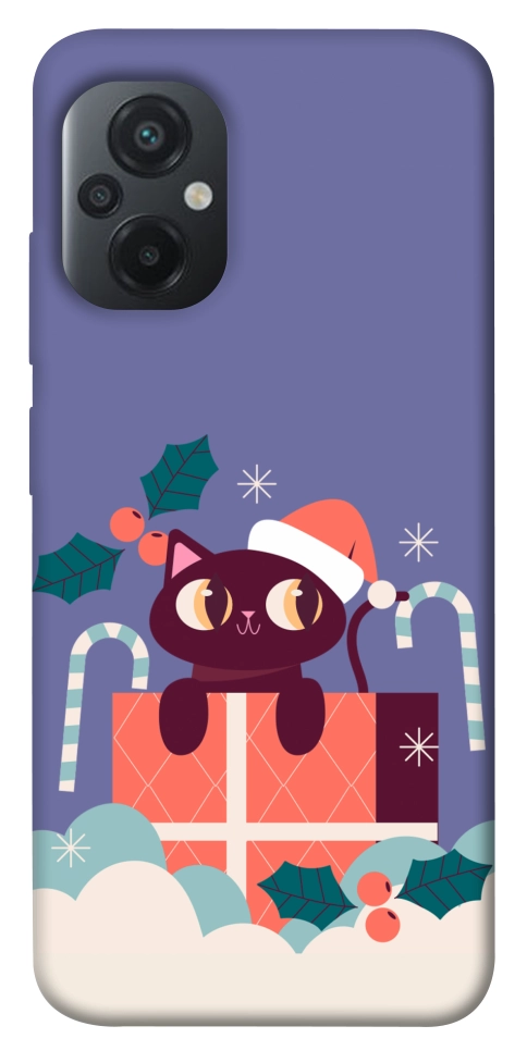 Чохол Christmas cat для Xiaomi Poco M5