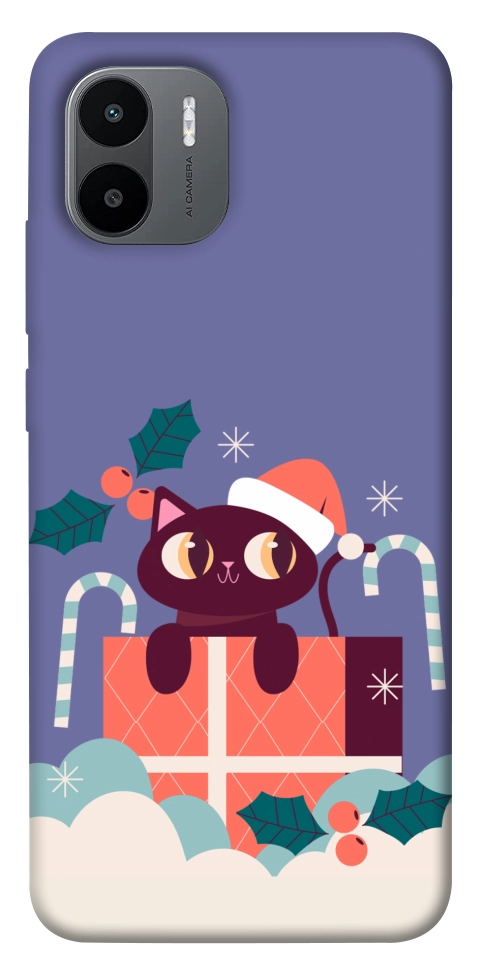 Чохол Christmas cat для Xiaomi Redmi A1