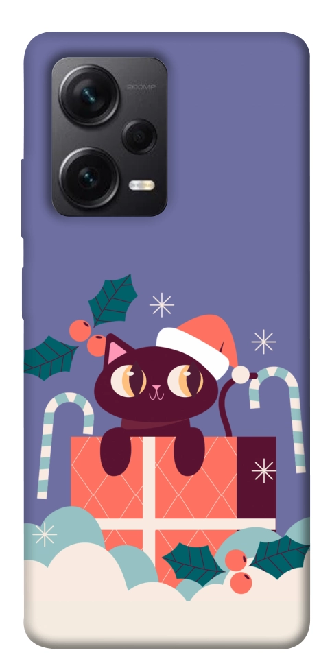 Чехол Christmas cat для Xiaomi Redmi Note 12 Pro+