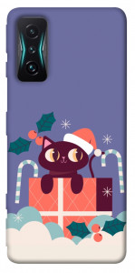 Чохол Christmas cat для Xiaomi Redmi K50 Gaming