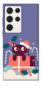 Чехол Christmas cat для Galaxy S23 Ultra