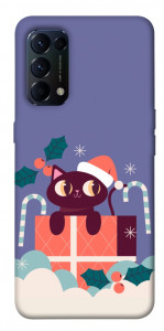 Чехол Christmas cat для Oppo Reno 5 4G