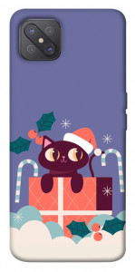 Чохол Christmas cat для Oppo A92s