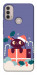 Чохол Christmas cat для Motorola Moto E40