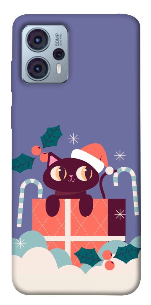 Чохол Christmas cat для Motorola Moto G23