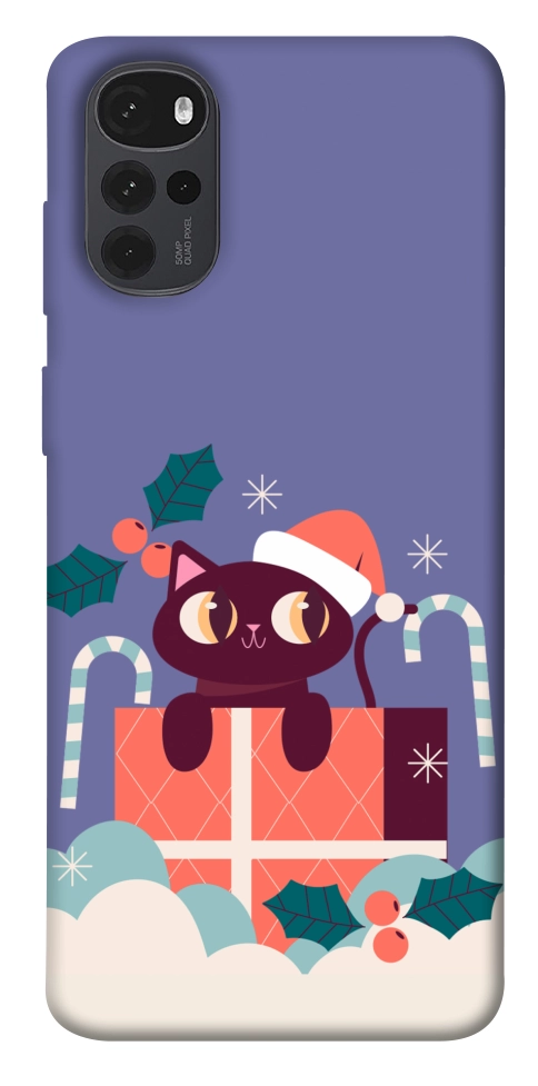 Чехол Christmas cat для Motorola Moto G22