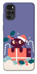 Чехол Christmas cat для Motorola Moto G22