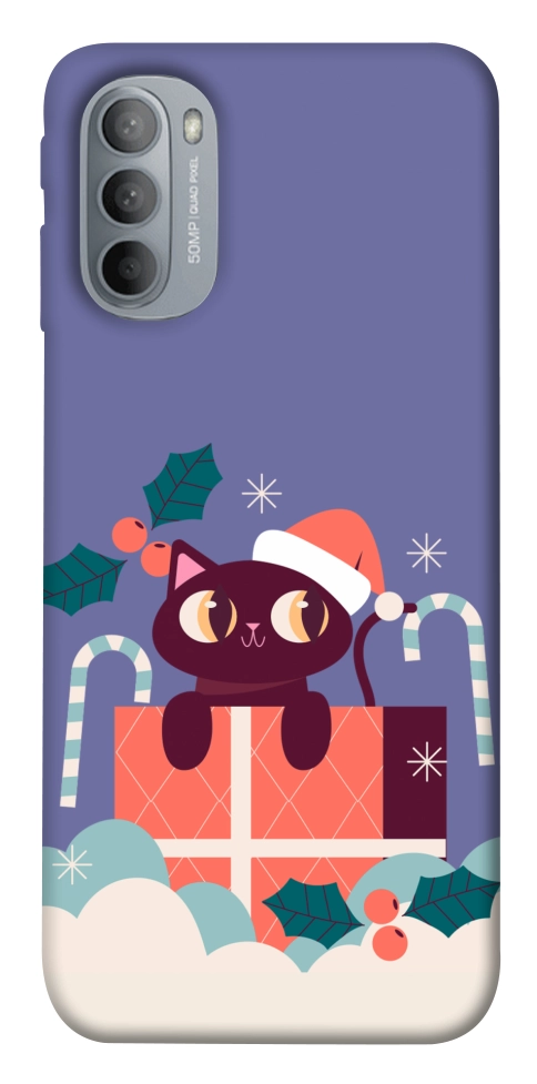 Чехол Christmas cat для Motorola Moto G31