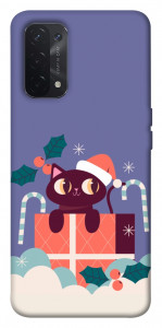 Чехол Christmas cat для Oppo A74 5G