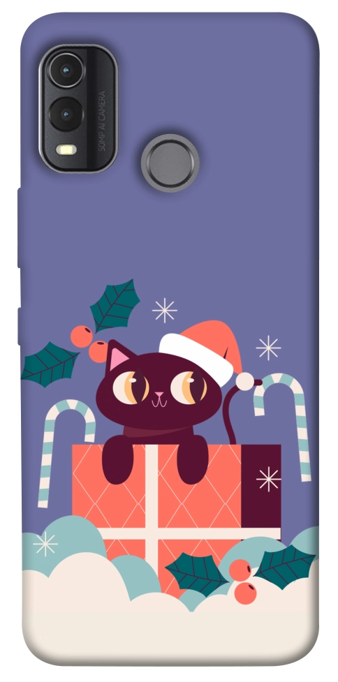 Чехол Christmas cat для Nokia G11 Plus