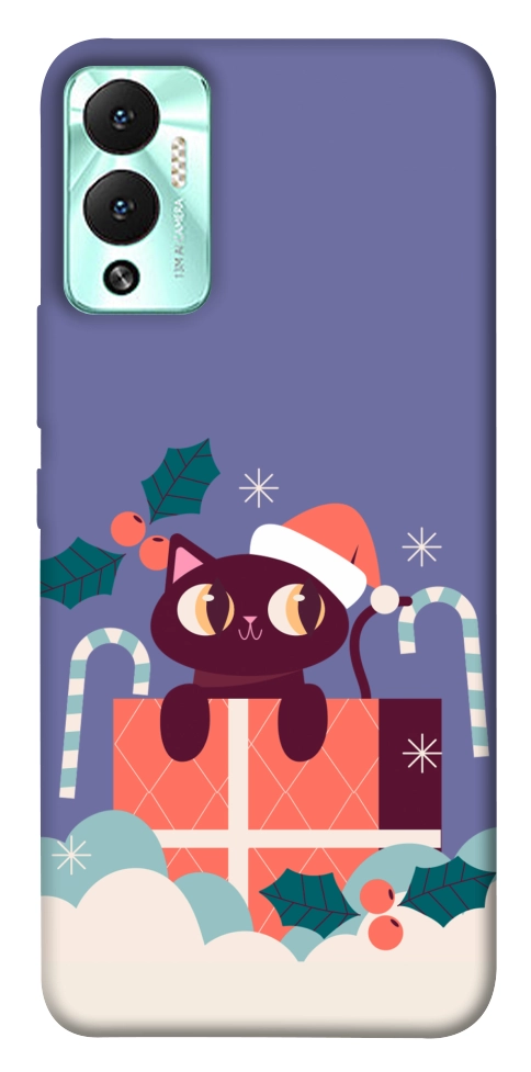 Чехол Christmas cat для Infinix Hot 12 Play