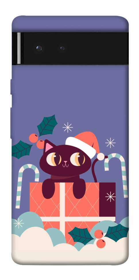 Чохол Christmas cat для Google Pixel 6