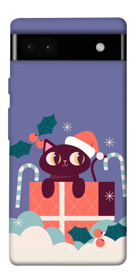 Чохол Christmas cat для Google Pixel 6A