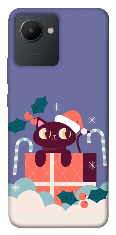 Чохол Christmas cat для Realme C30s