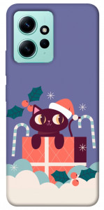 Чохол Christmas cat для Xiaomi Redmi Note 12 4G